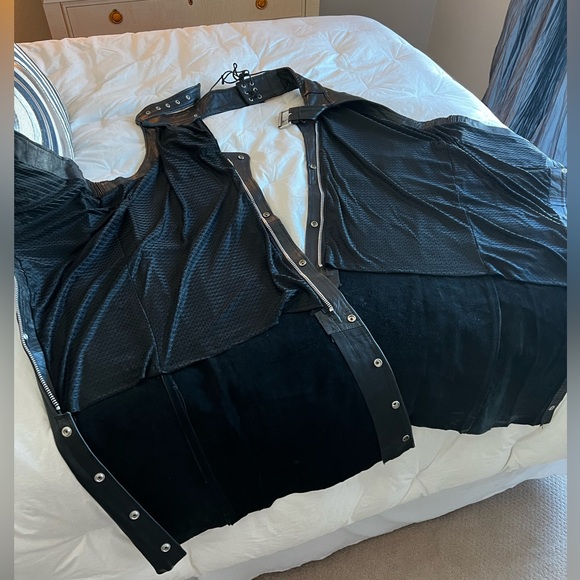 Unisex Leather Riding Chaps - - Picture 3 of 10